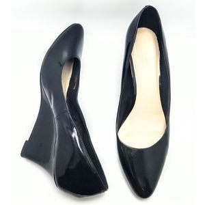 🔖NWOT Cole Haan Black Patent Leather Wedges  8.5